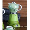 Cafetera de porcelana eléctrica Moka